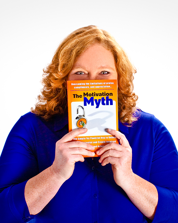 Mattison with The Motivation Myth book